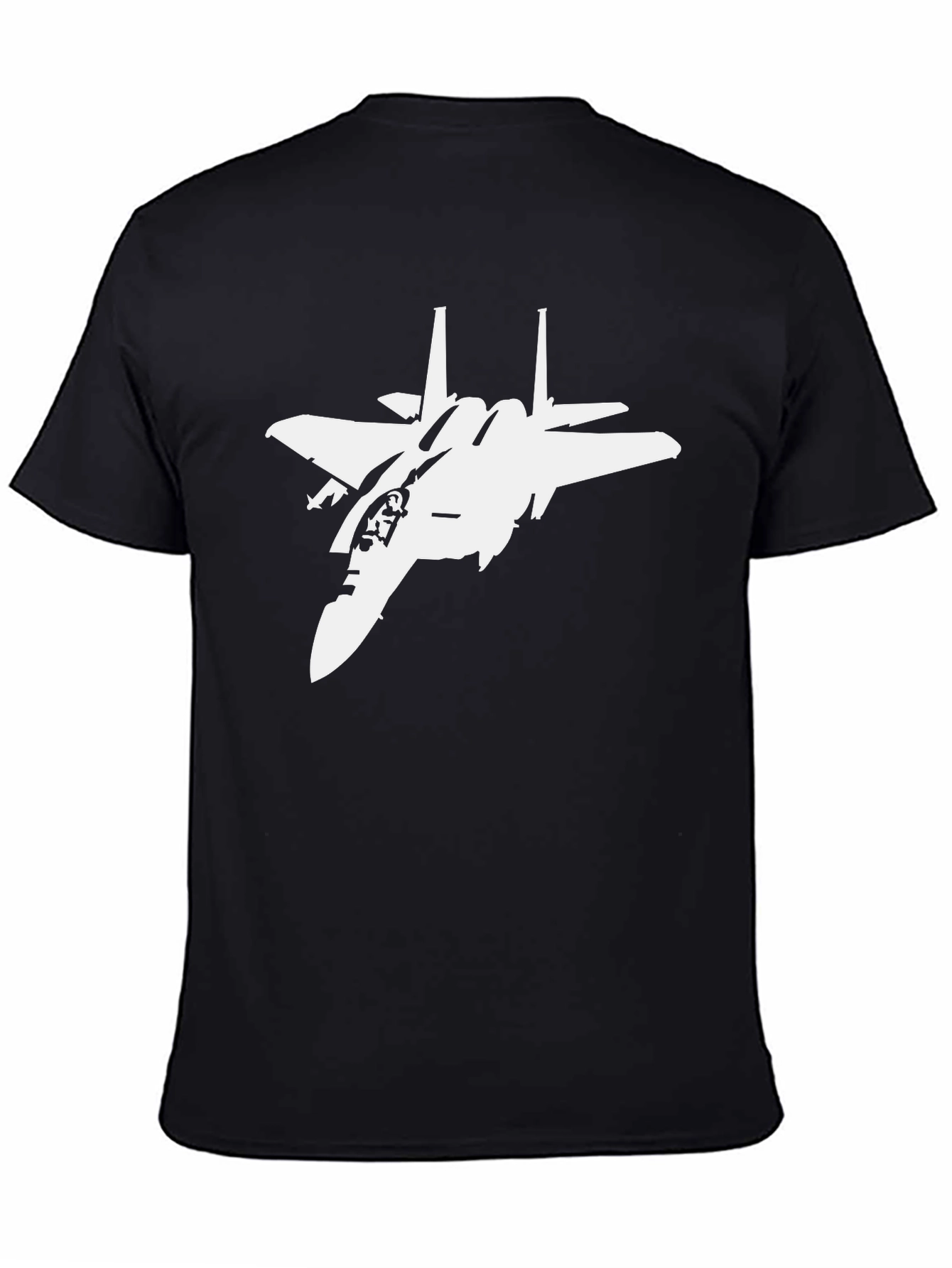 Jet Fighter Graphic T-Shirt - Black