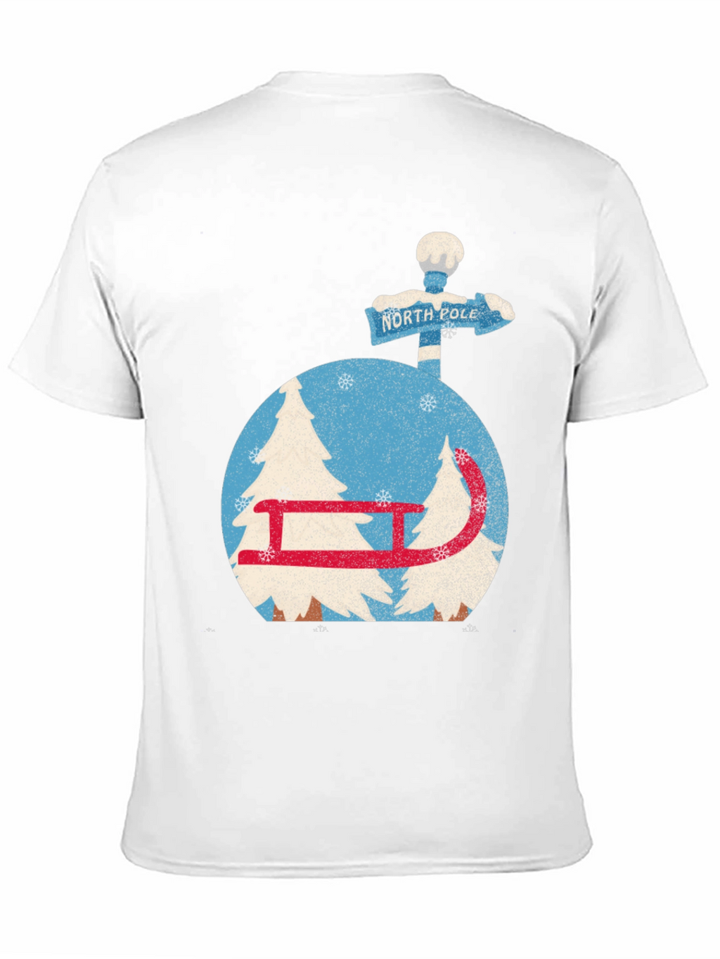 North Pole Winter Sleigh T-Shirt