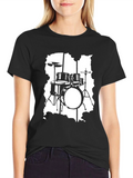 Drum Kit T-Shirt - Music Lover Tee
