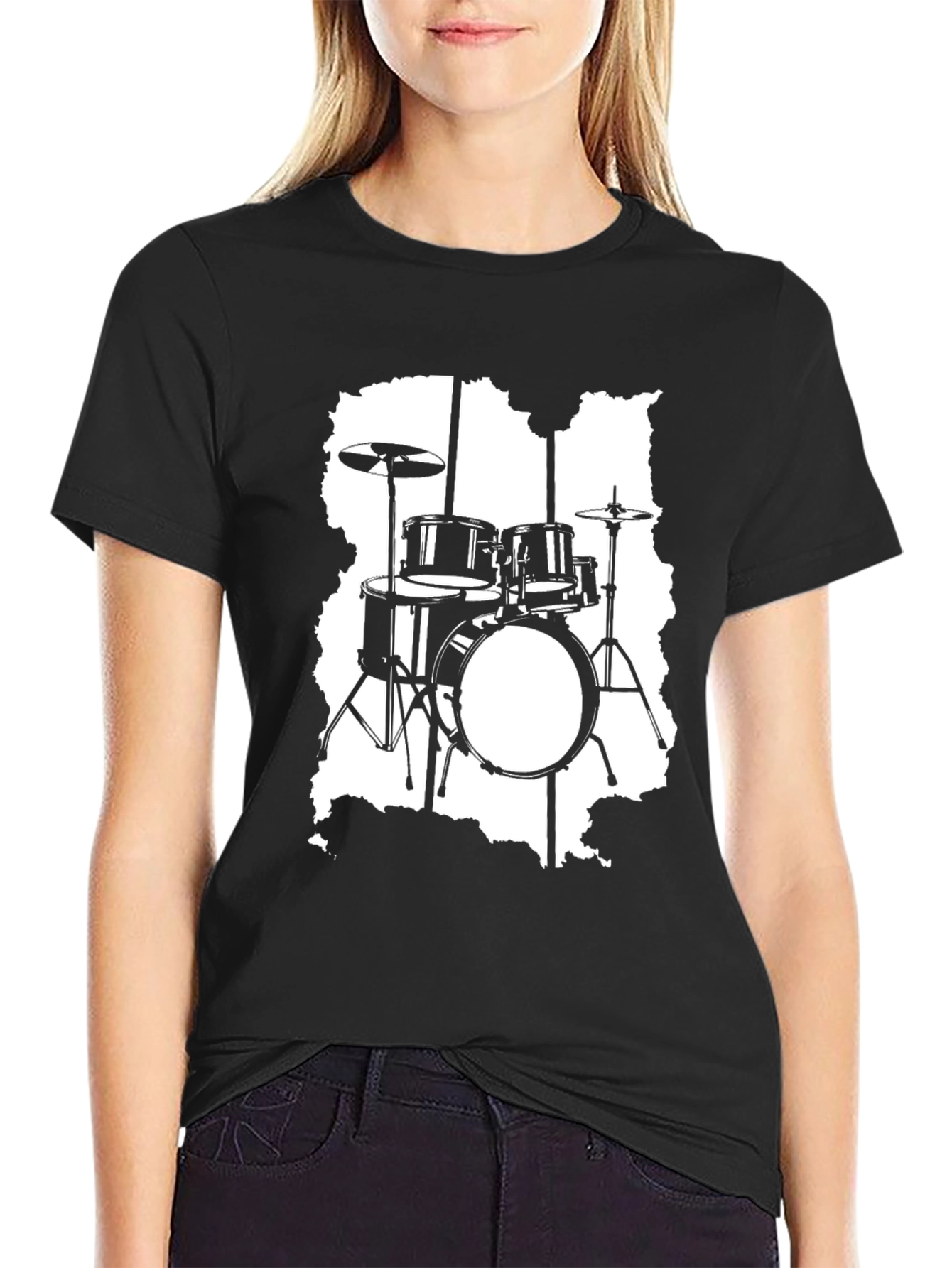 Drum Kit T-Shirt - Music Lover Tee