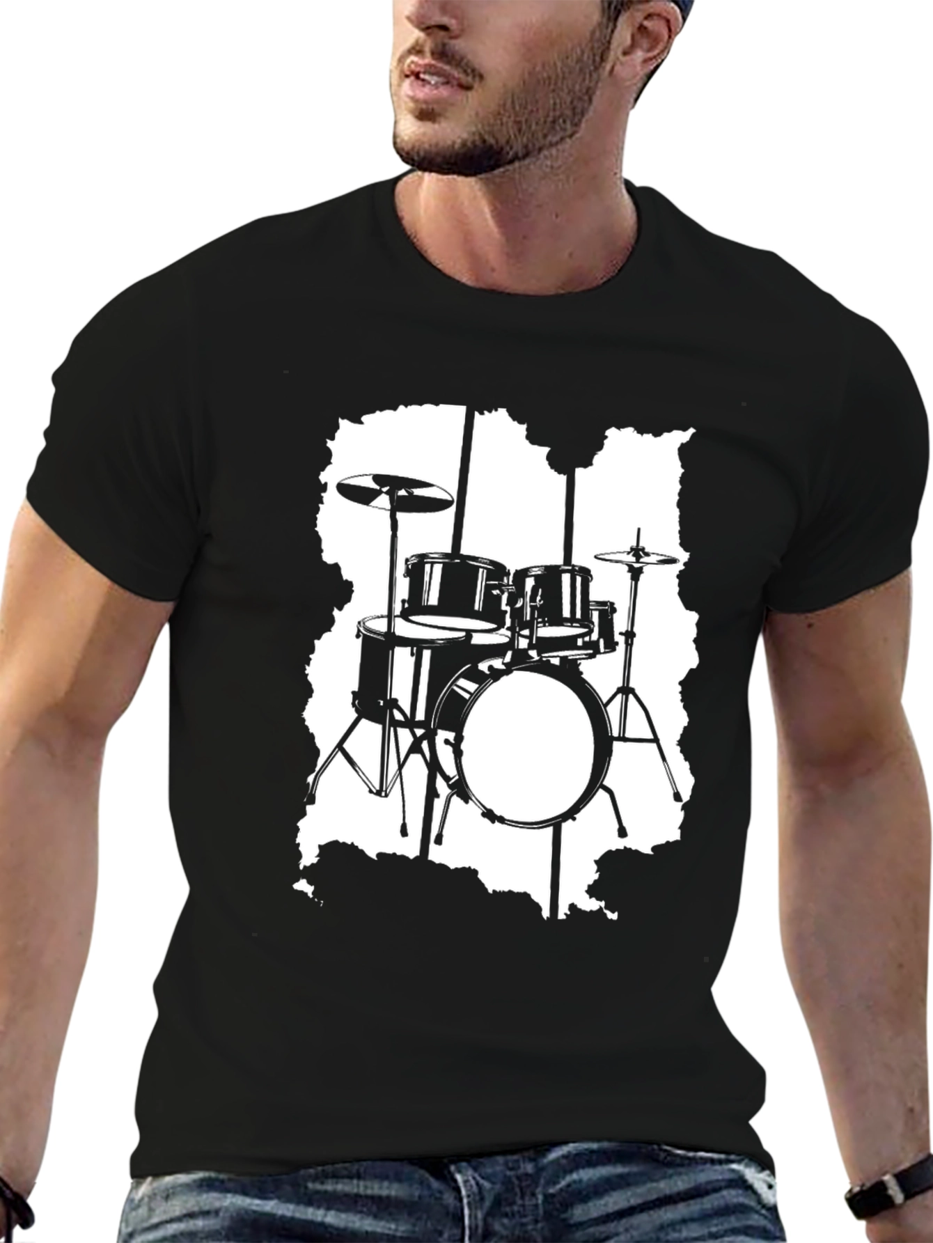 Drum Kit T-Shirt - Music Lover Tee