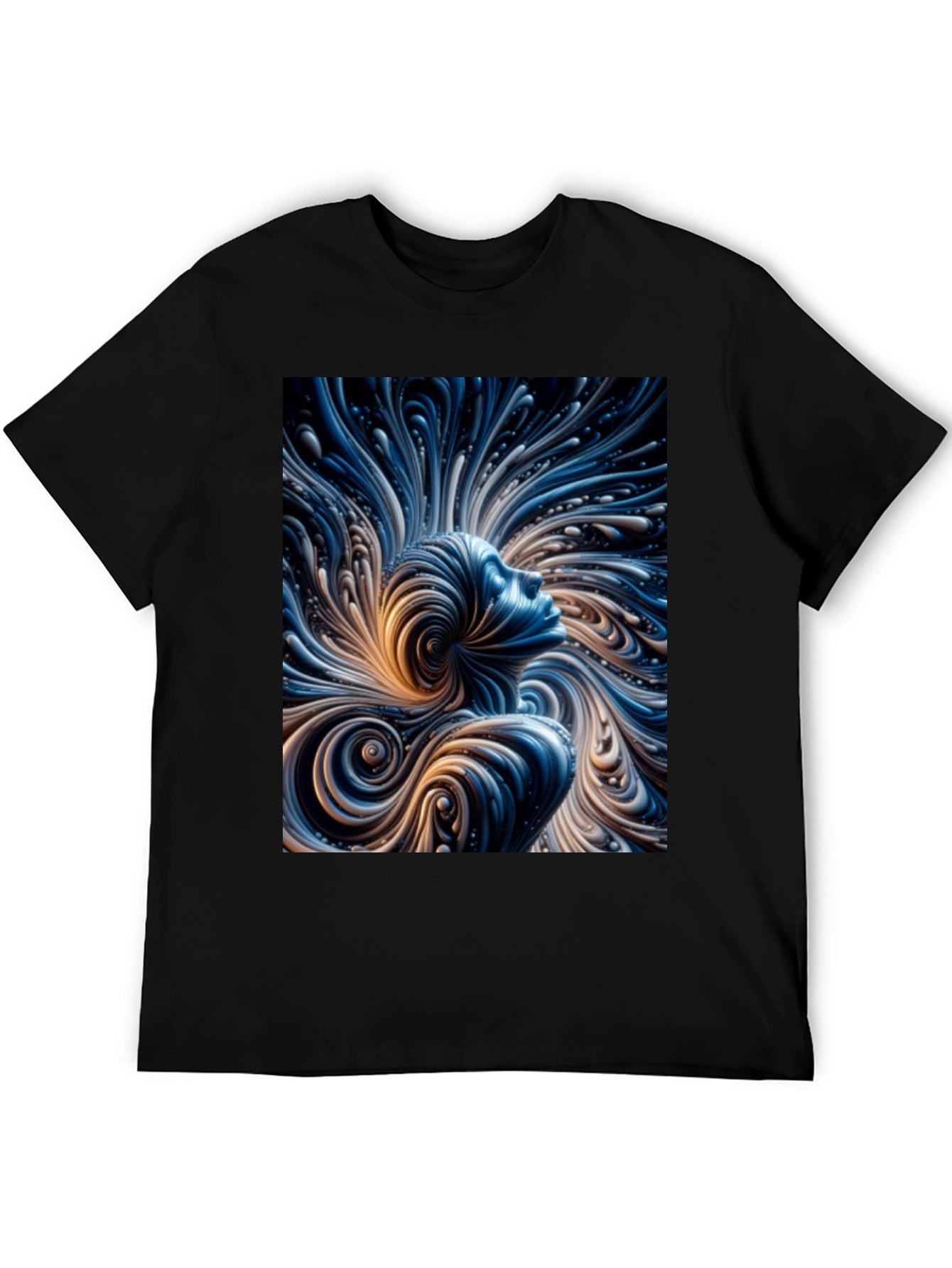 Abstract Mind T-Shirt - Black Cotton Tee