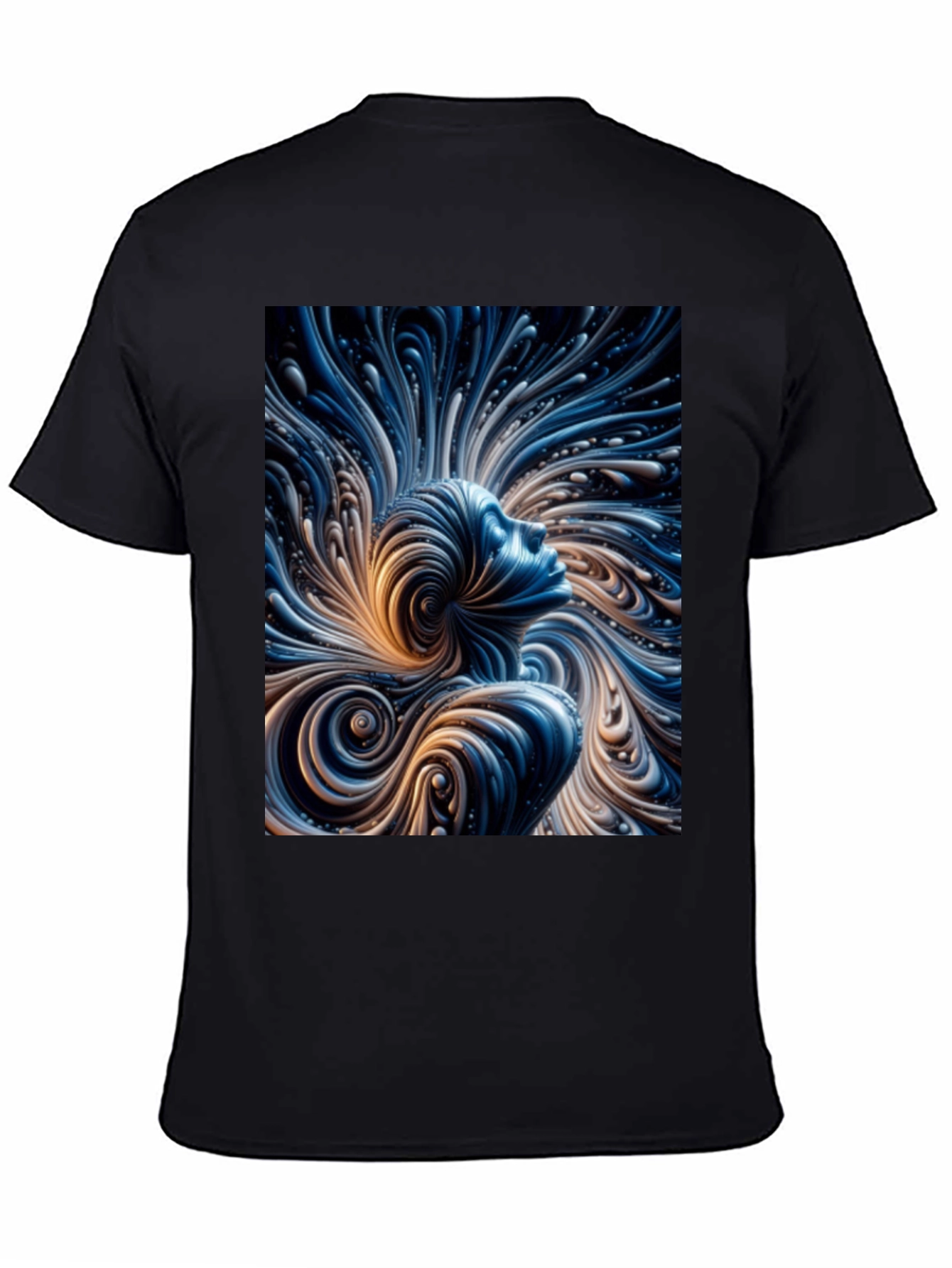 Abstract Mind T-Shirt - Black Cotton Tee