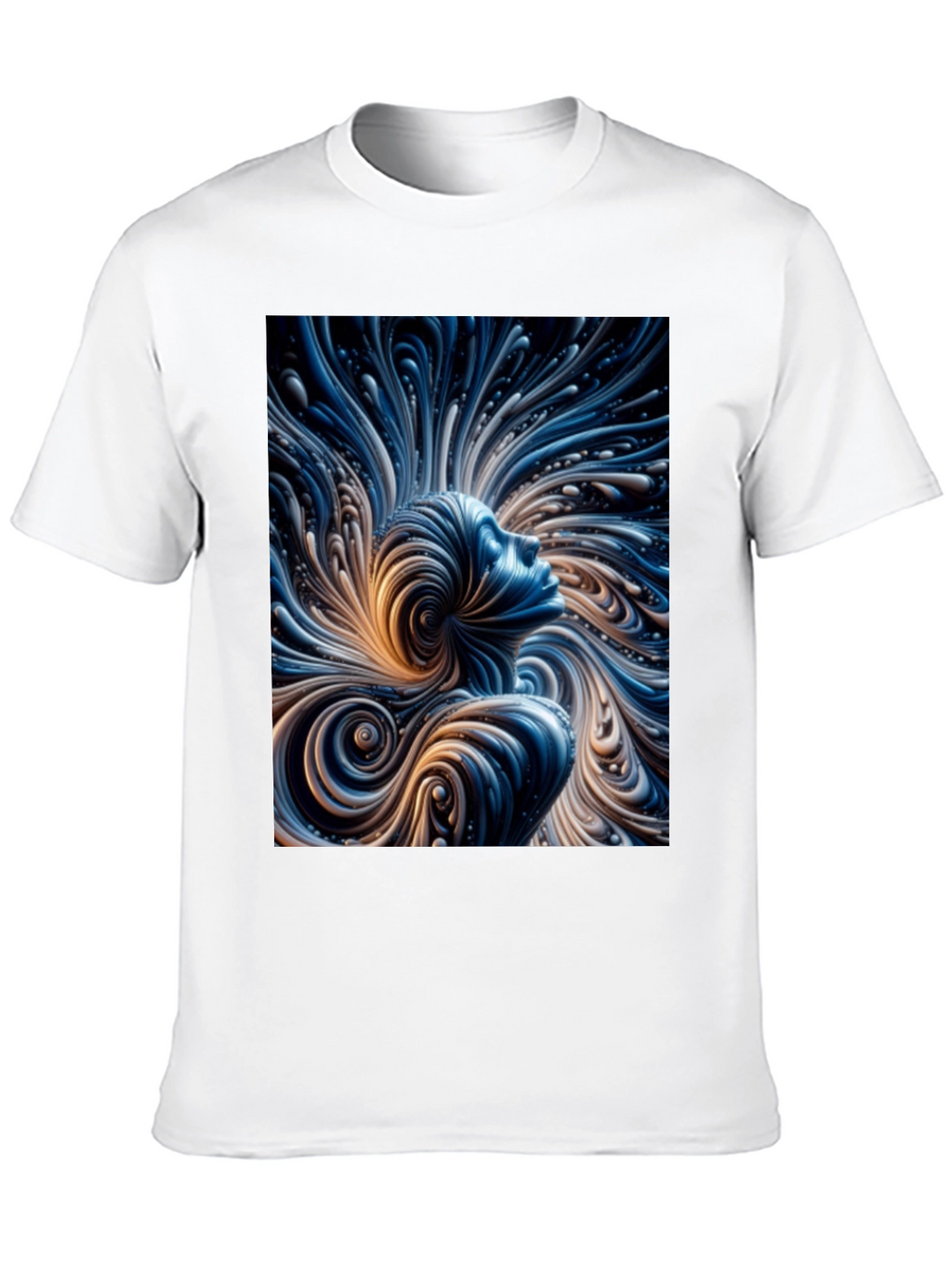 Abstract Mind T-Shirt - Black Cotton Tee