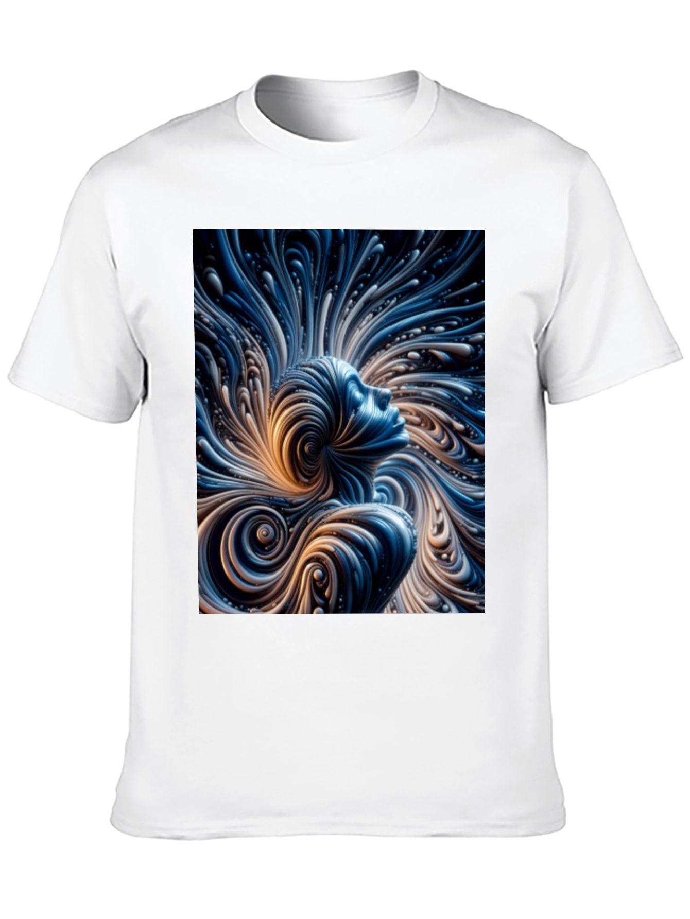 Abstract Mind T-Shirt - Black Cotton Tee