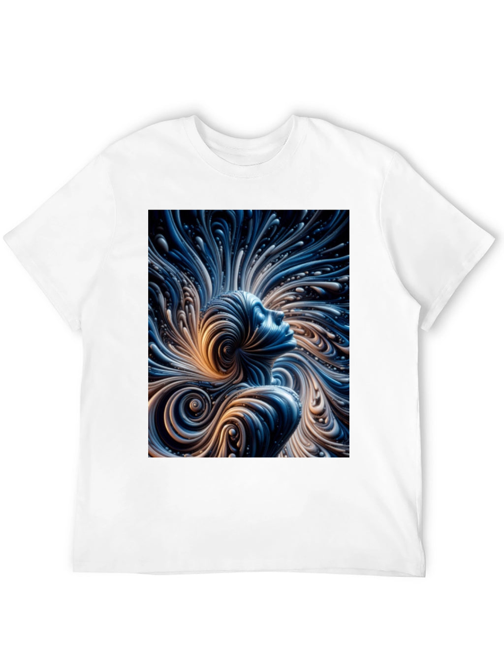 Abstract Mind T-Shirt - Black Cotton Tee