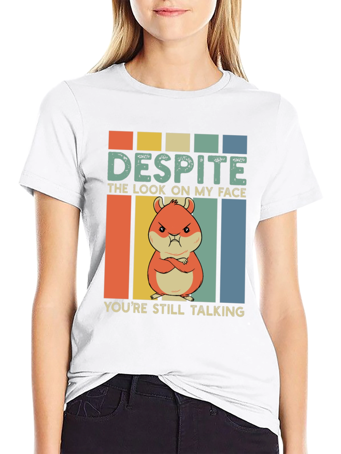 Funny Hamster T-Shirt - Despite the Look On My Face