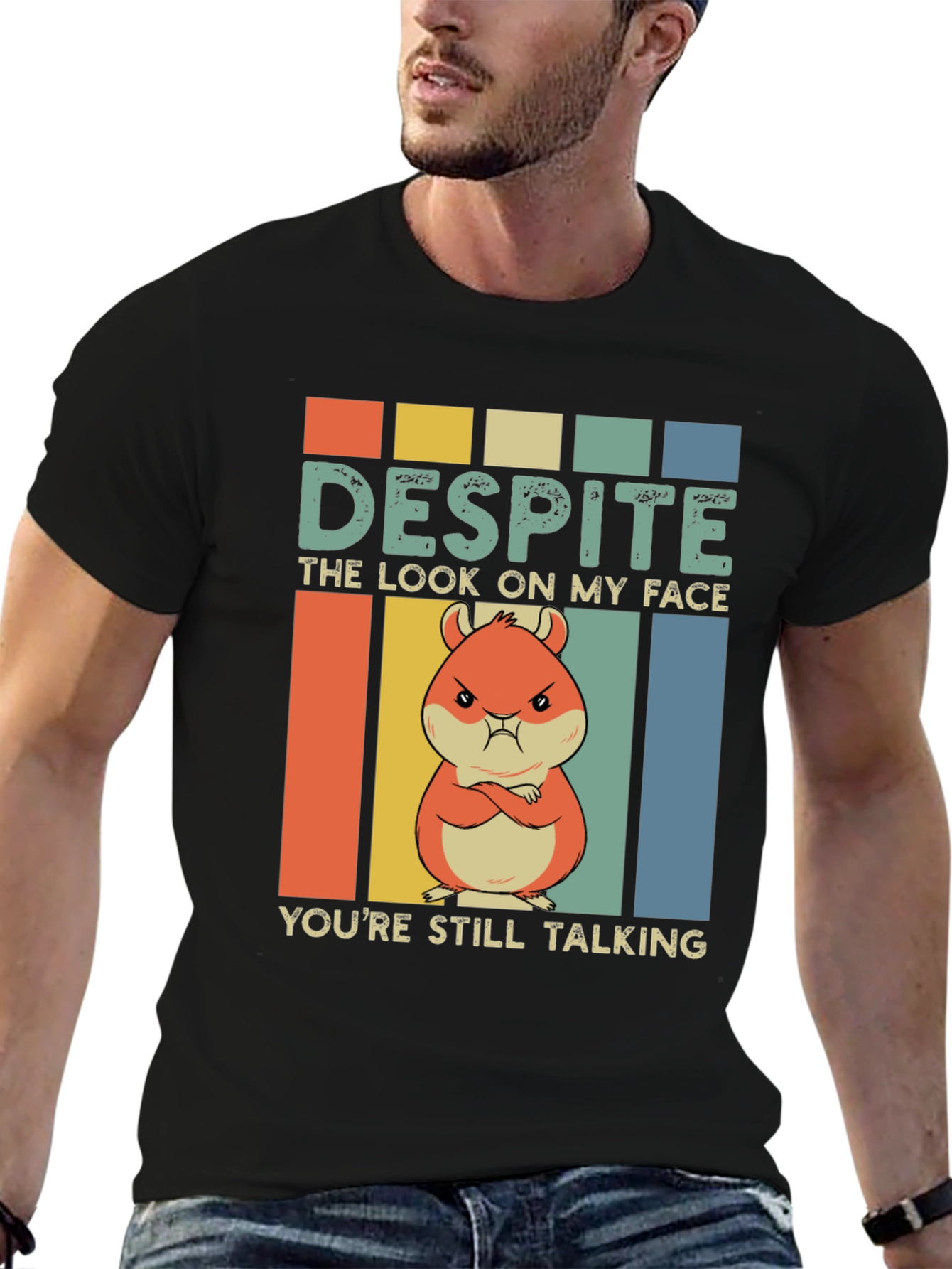 Funny Hamster T-Shirt - Despite the Look On My Face