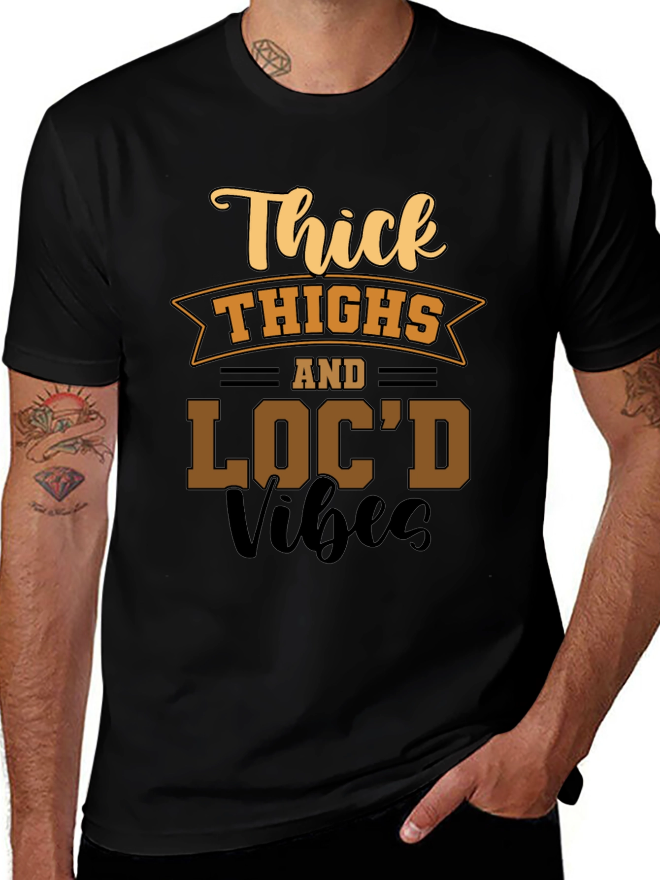 Thick Thighs and Locd Vibes Graphic Tee