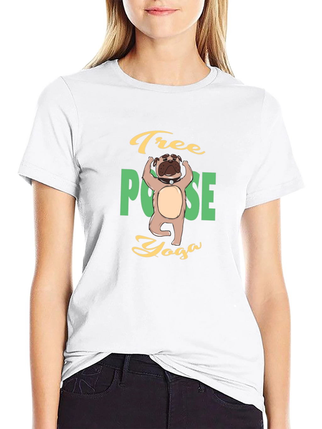 Yoga Dog T-Shirt - Tree Pose Yoga