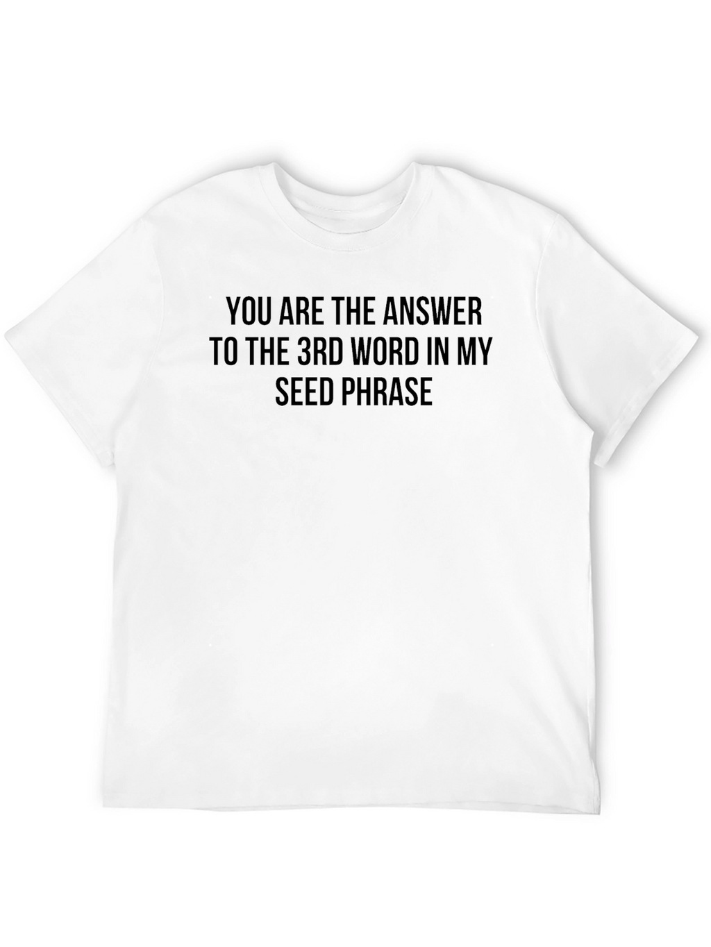 Crypto Seed Phrase T-Shirt