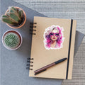 Vibrant Femme with Pink Sunglasses