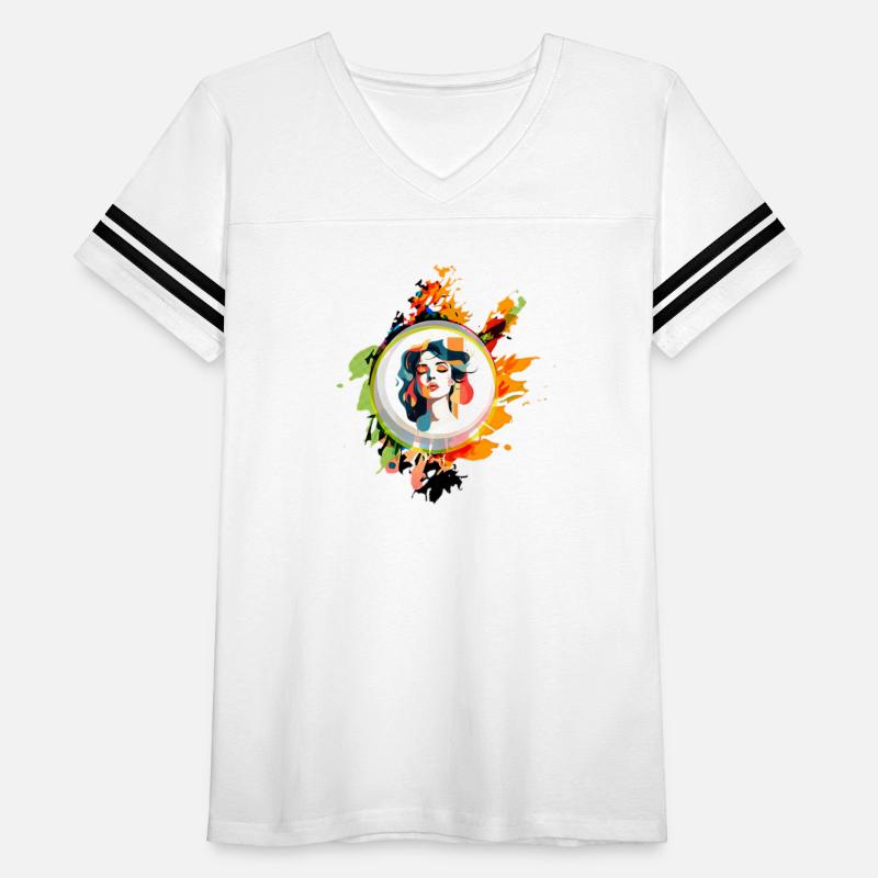 Vibrant Spirit: Bold Modern Woman Splash Design