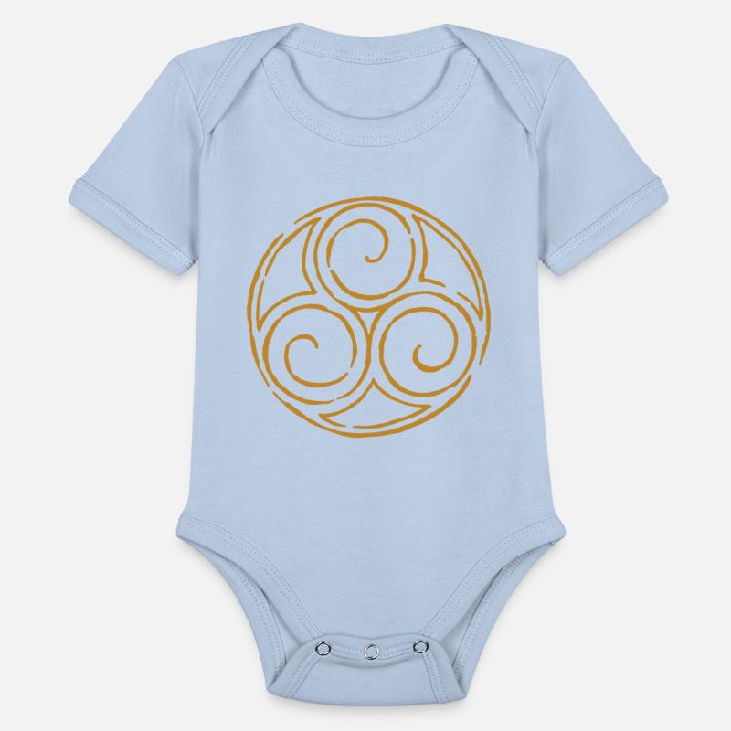 viking celtic symbol triskele yellow