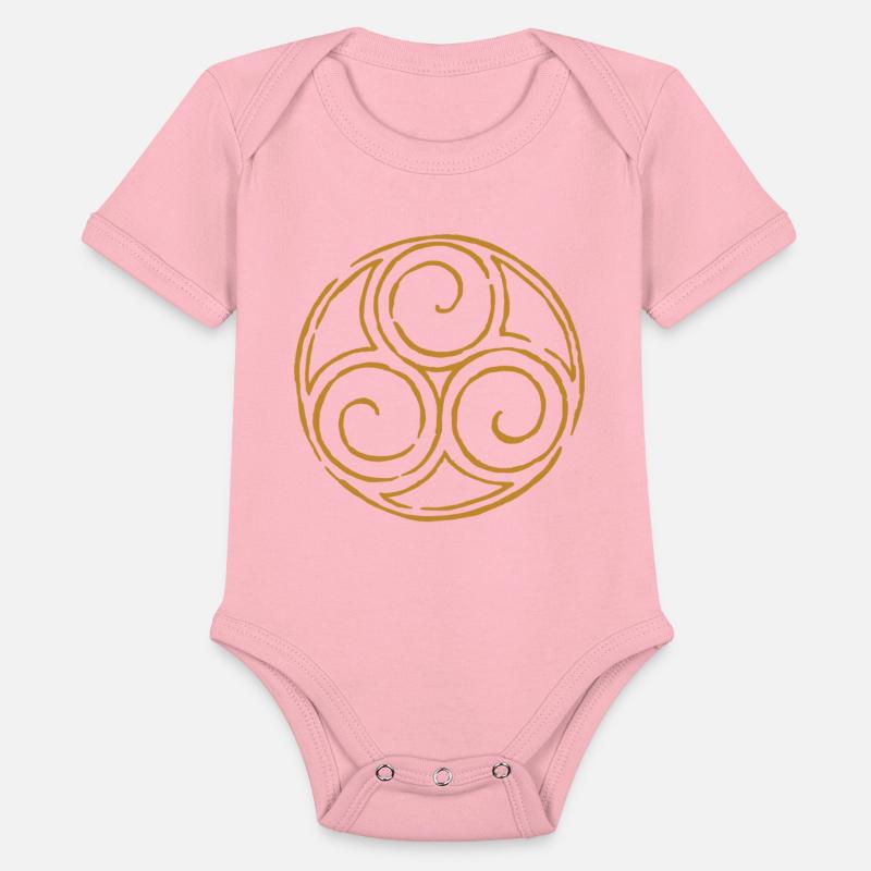 viking celtic symbol triskele yellow