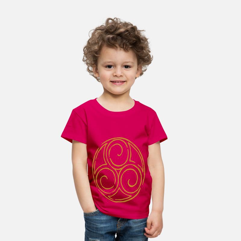 viking celtic symbol triskele yellow