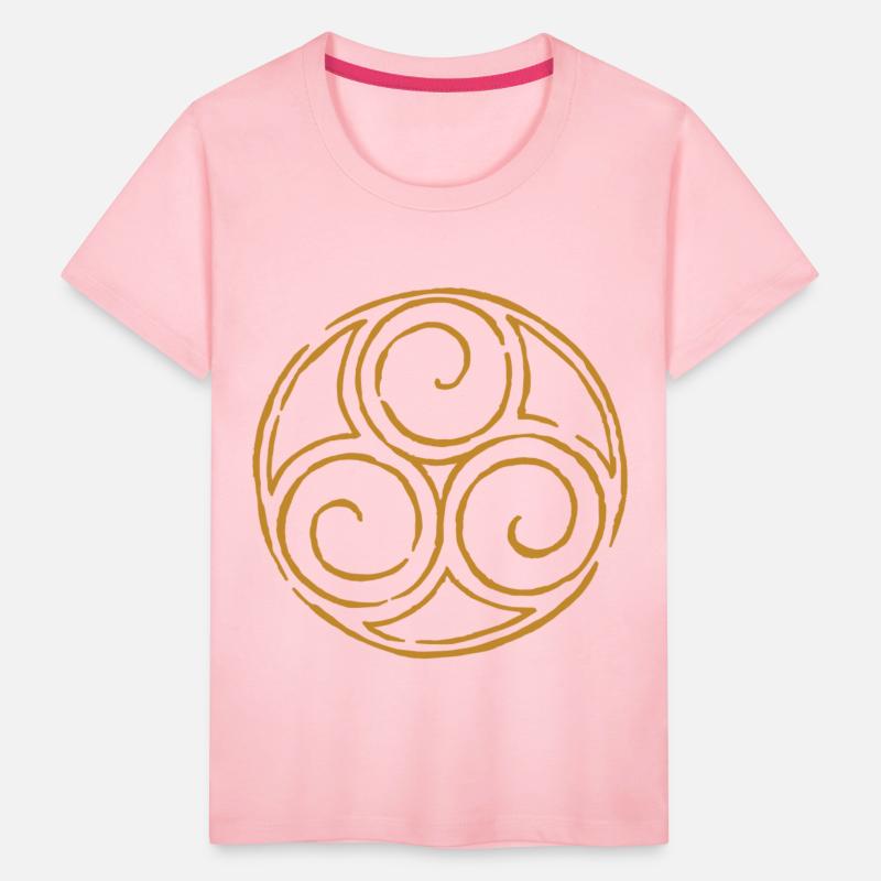 viking celtic symbol triskele yellow