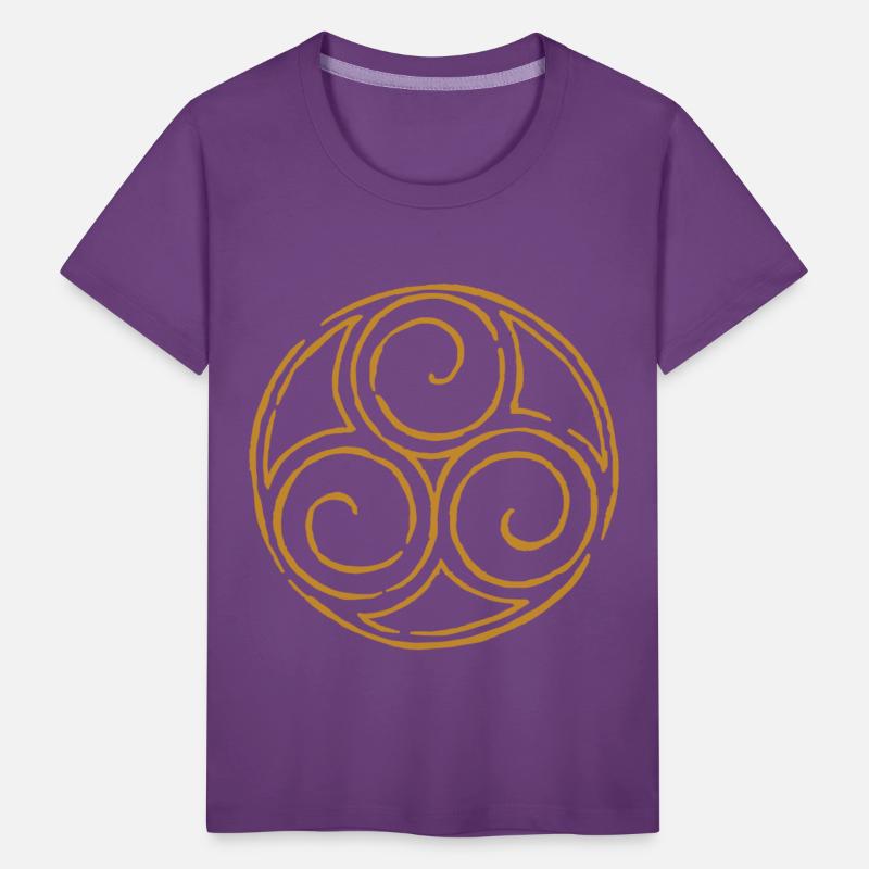 viking celtic symbol triskele yellow