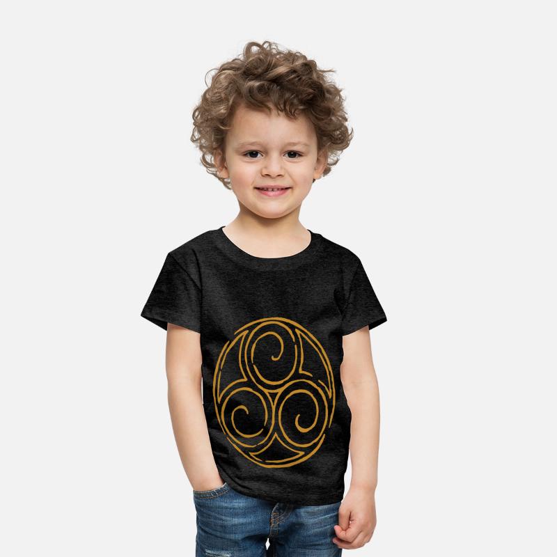 viking celtic symbol triskele yellow