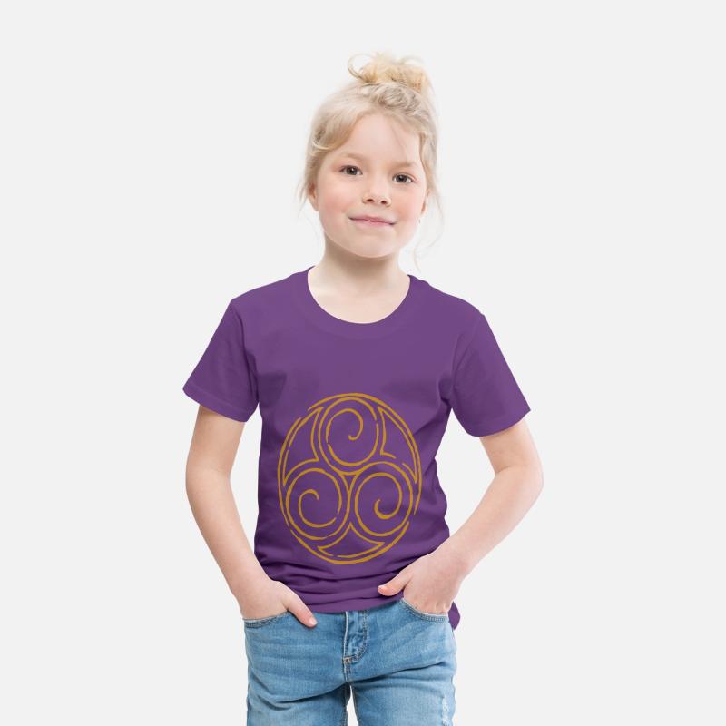 viking celtic symbol triskele yellow