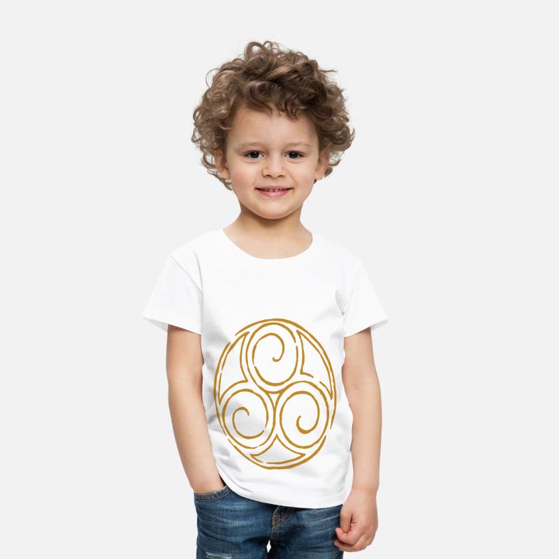 viking celtic symbol triskele yellow