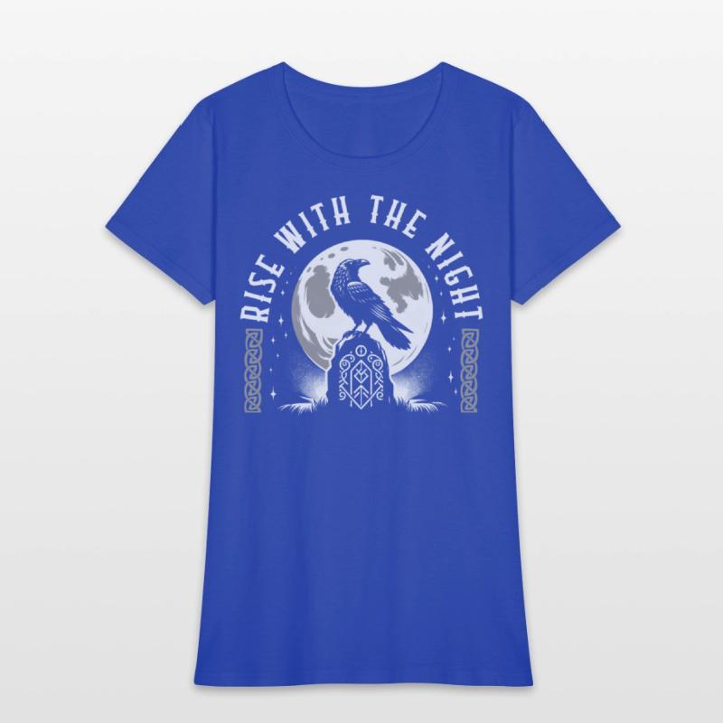 Viking Shirt, Rise With The Night Viking Raven On