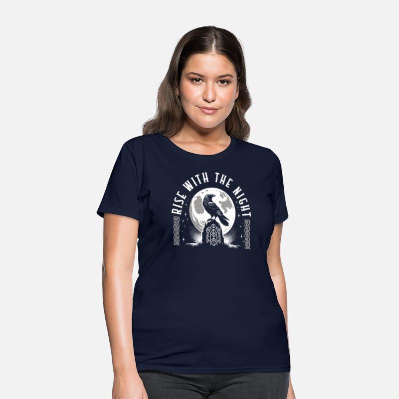 Viking Shirt, Rise With The Night Viking Raven On