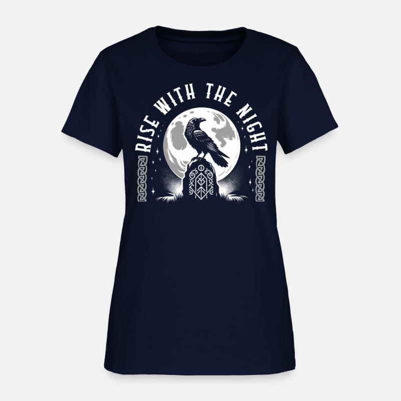 Viking Shirt, Rise With The Night Viking Raven On