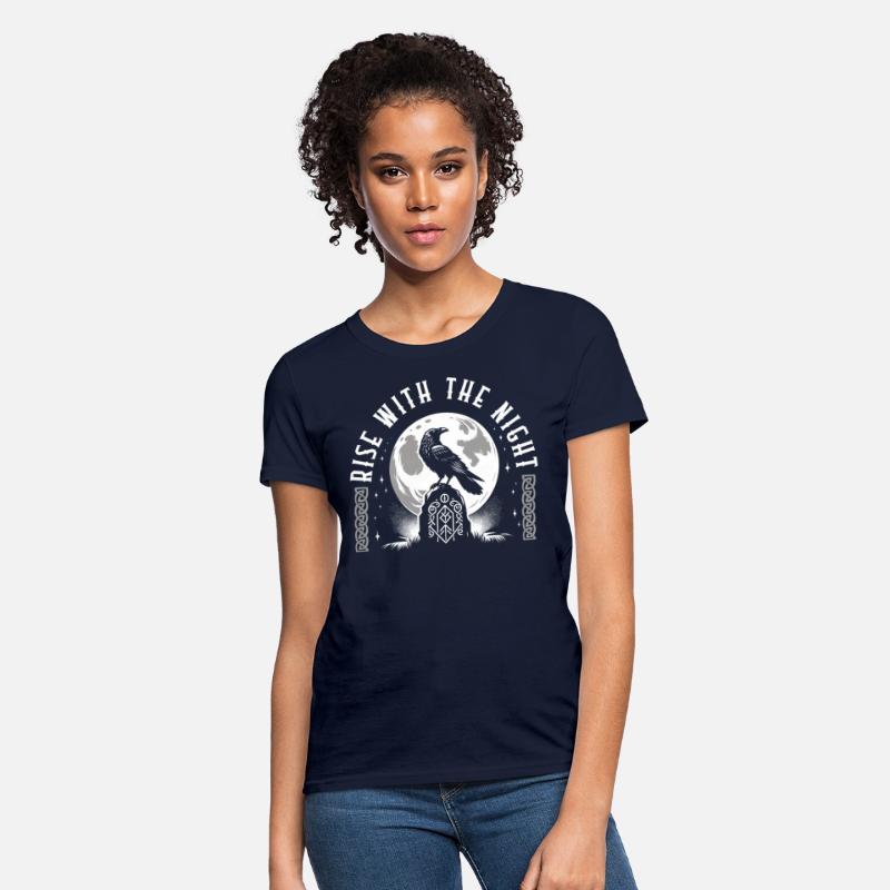 Viking Shirt, Rise With The Night Viking Raven On