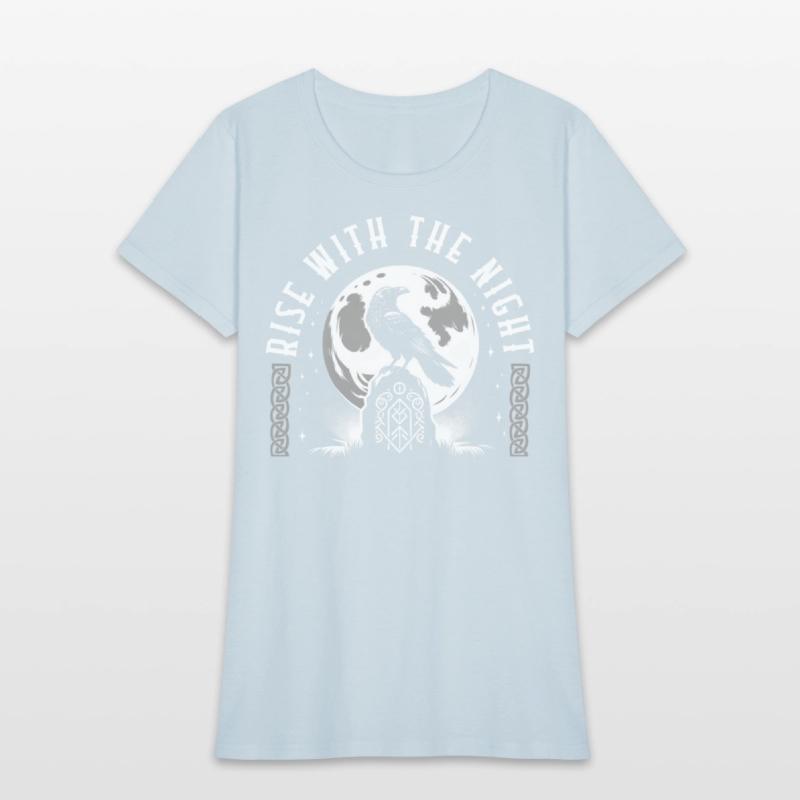 Viking Shirt, Rise With The Night Viking Raven On