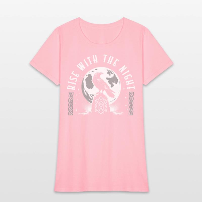 Viking Shirt, Rise With The Night Viking Raven On