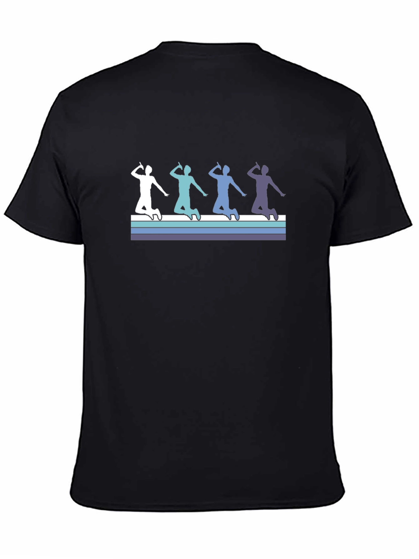 Retro Badminton Player T-Shirt - Cool Sports Design