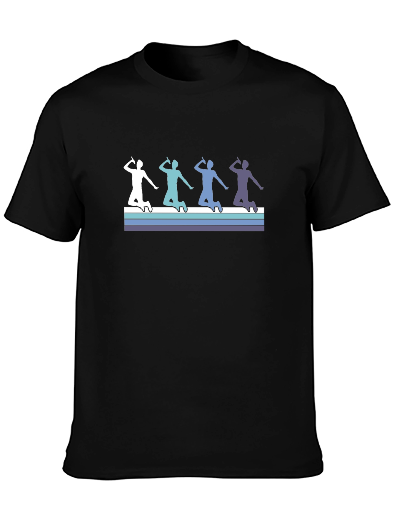 Retro Badminton Player T-Shirt - Cool Sports Design