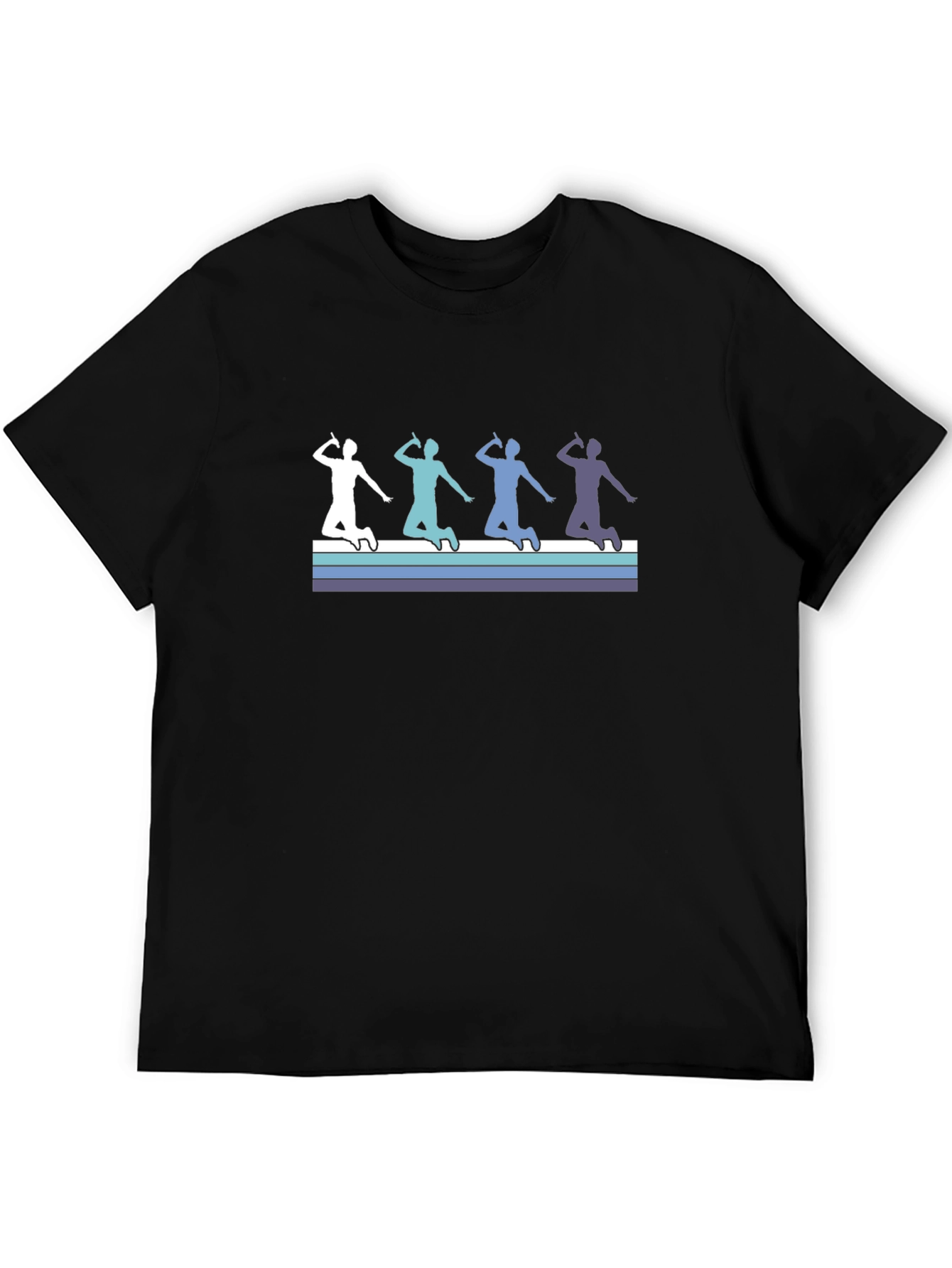 Retro Badminton Player T-Shirt - Cool Sports Design