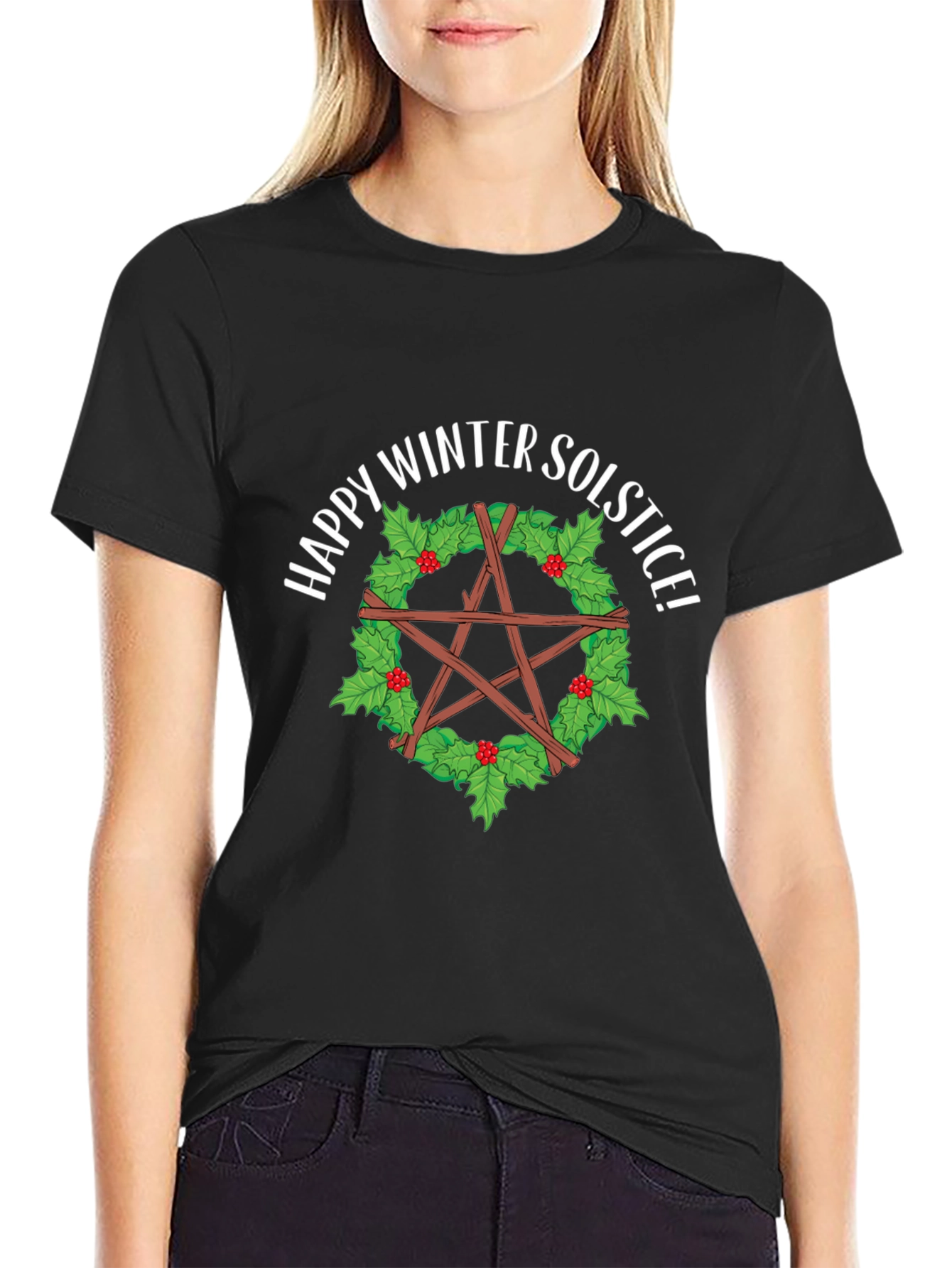 Winter Solstice Pentagram T-Shirt - Holiday Season