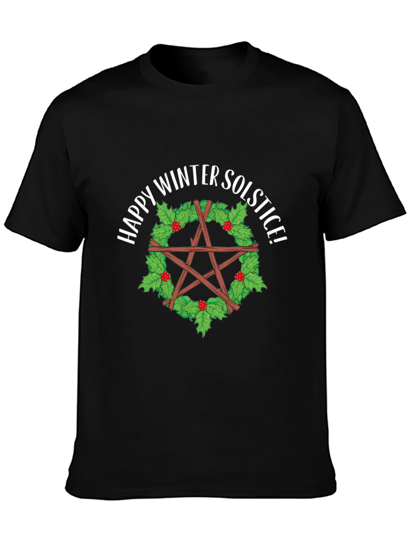 Winter Solstice Pentagram T-Shirt - Holiday Season