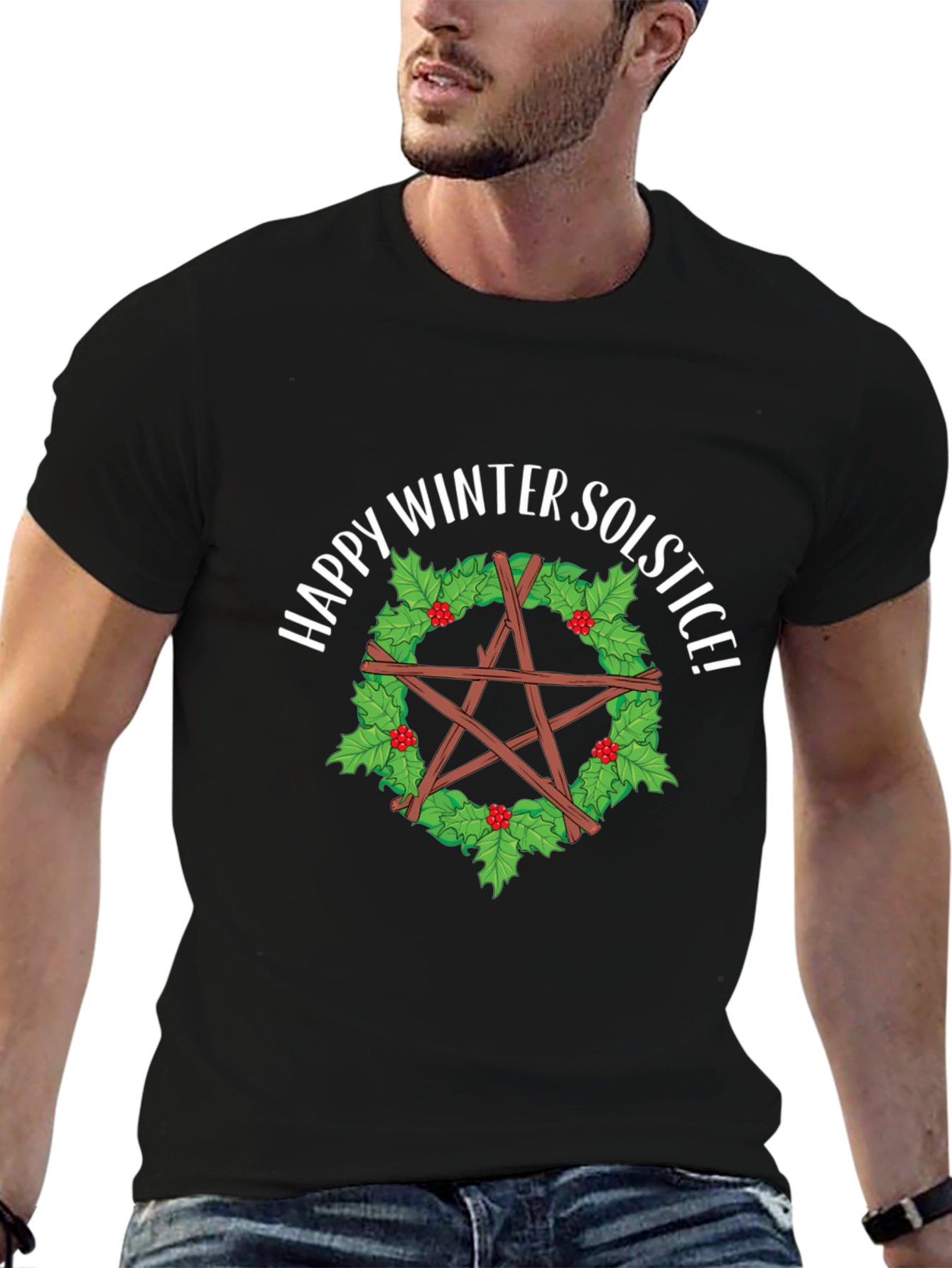 Winter Solstice Pentagram T-Shirt - Holiday Season