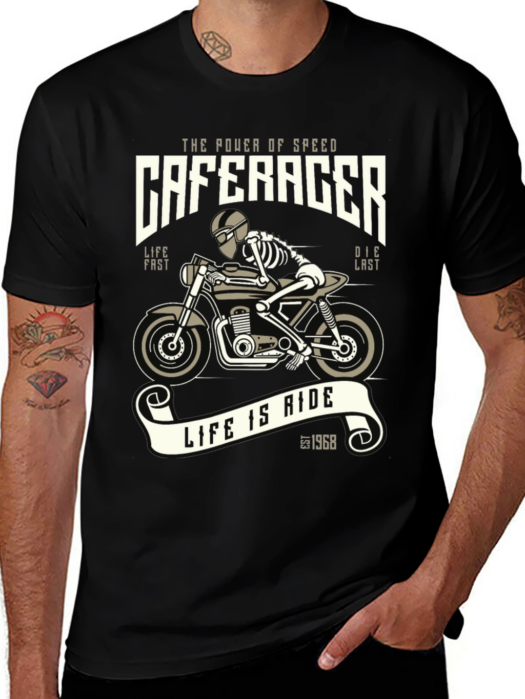 Cafe Racer T-Shirt - Speed and Style