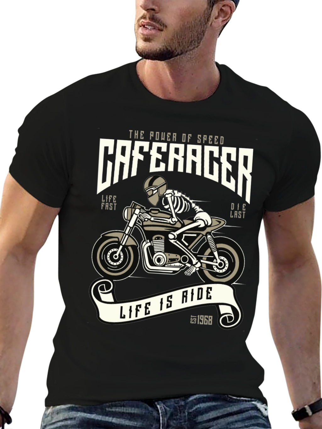 Cafe Racer T-Shirt - Speed and Style