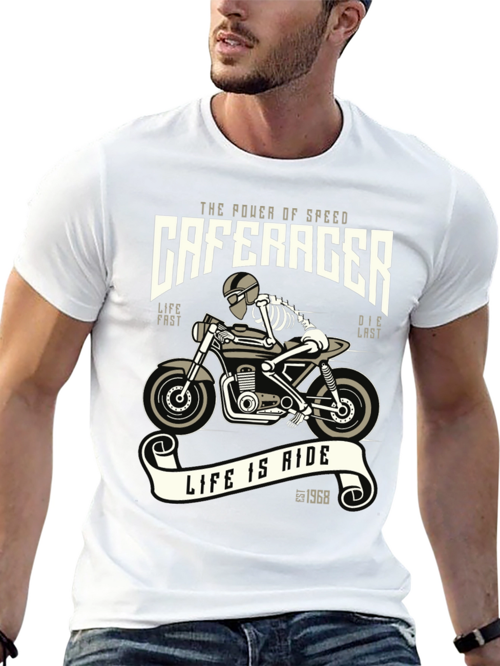 Cafe Racer T-Shirt - Speed and Style