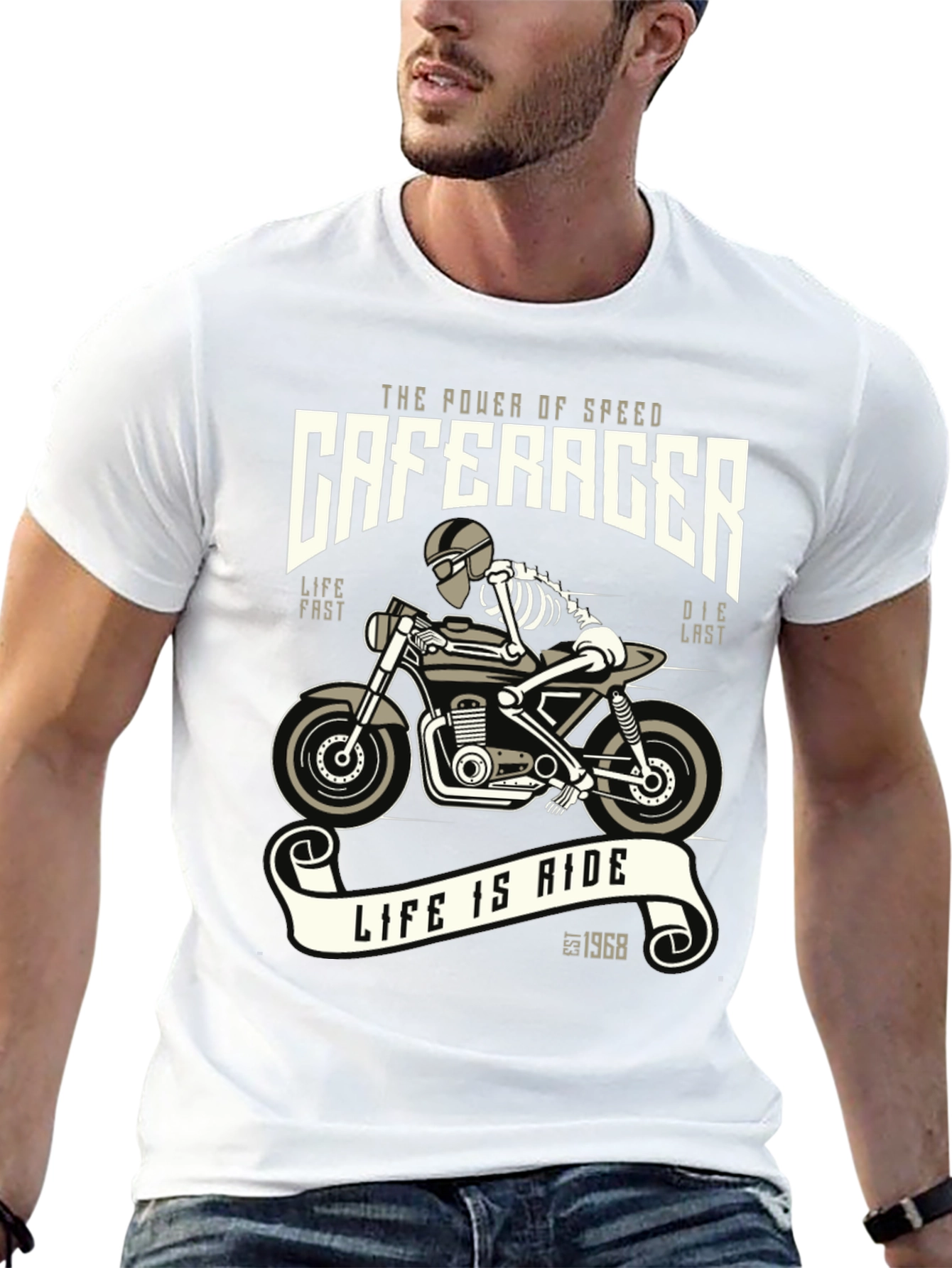 Cafe Racer T-Shirt - Speed and Style