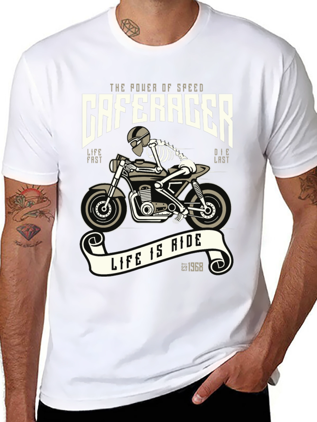 Cafe Racer T-Shirt - Speed and Style
