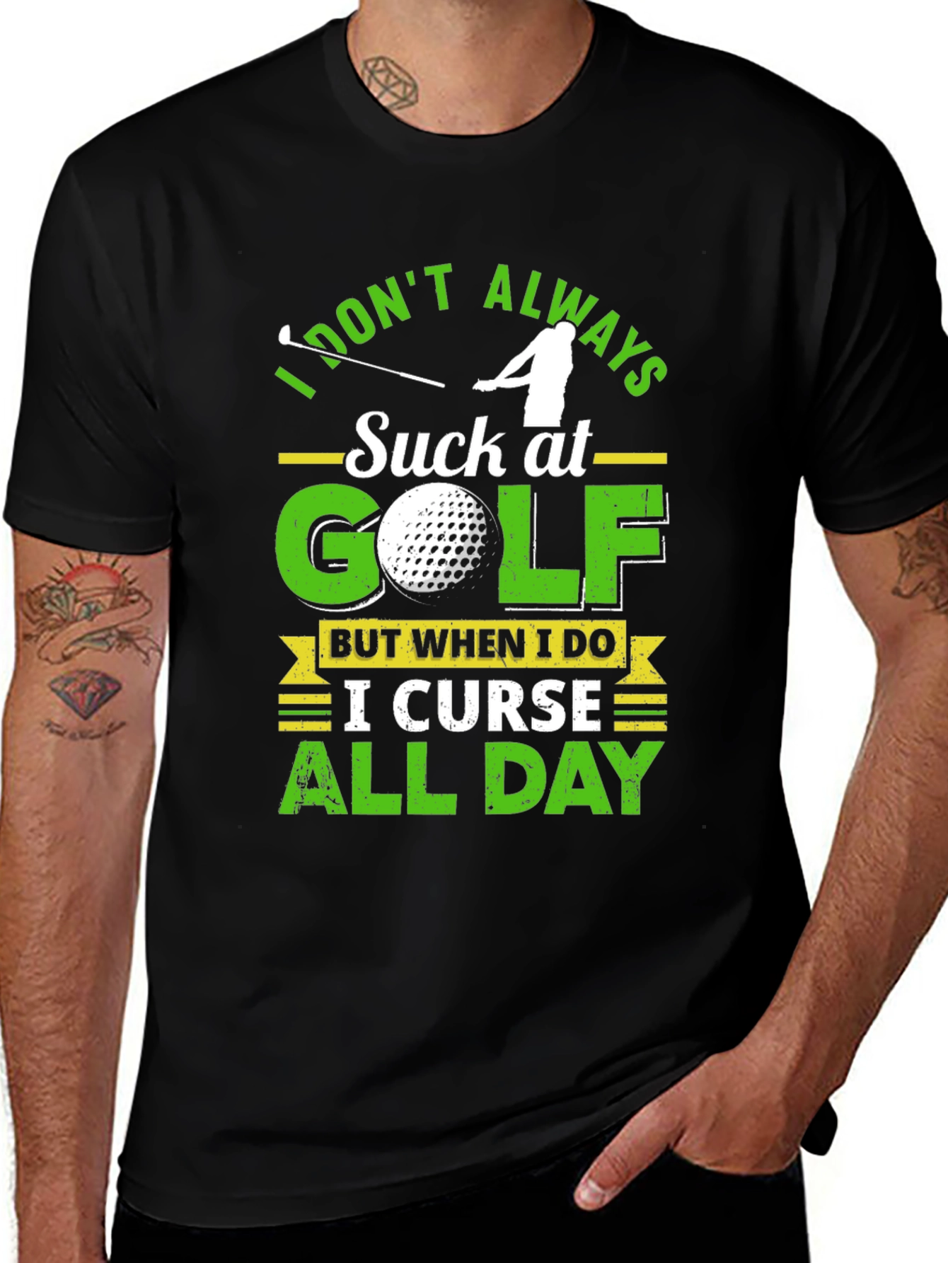 Funny Golfing T-Shirt - I Dont Always Suck At Golf