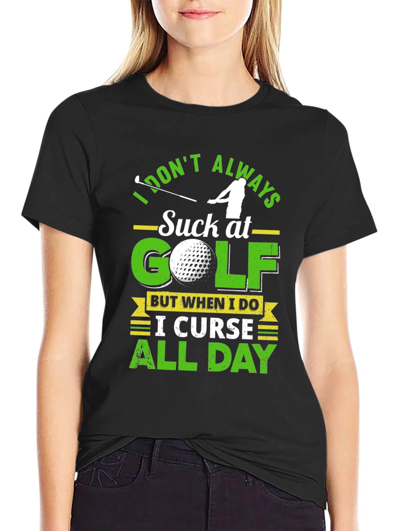 Funny Golfing T-Shirt - I Dont Always Suck At Golf