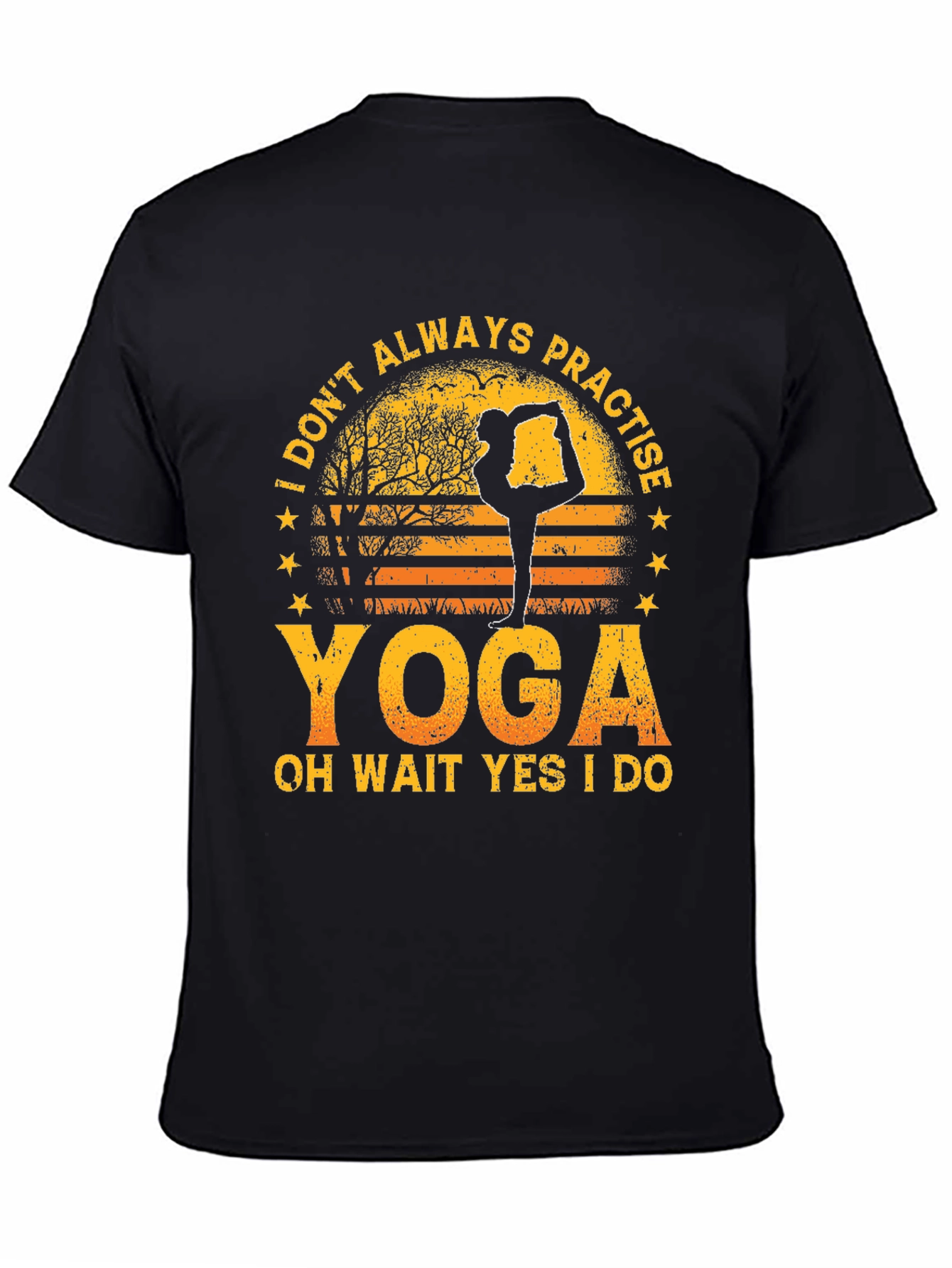 Yoga Lover Graphic Tee - I Dont Always Practise Yoga
