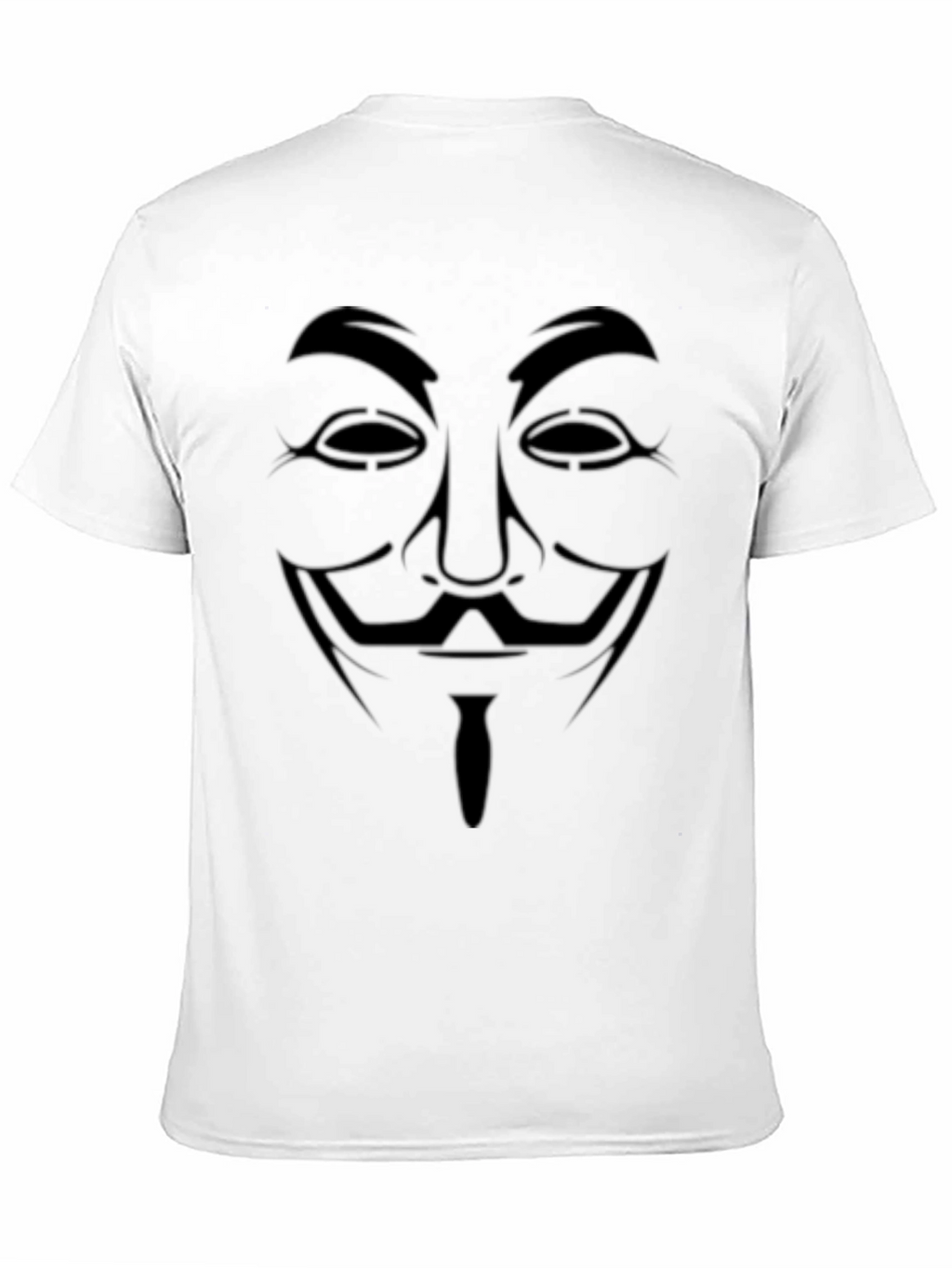 Anonymous Guy Fawkes Mask Graphic T-Shirt - Black