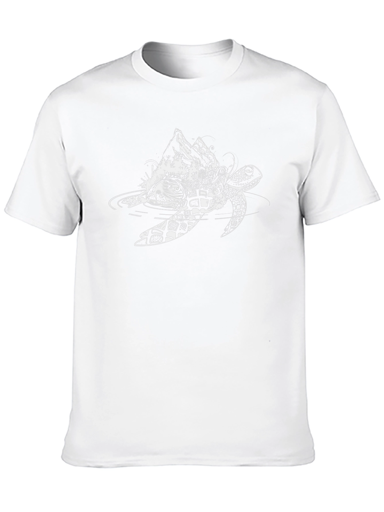 Black Turtle Graphic Tee - Unique Design