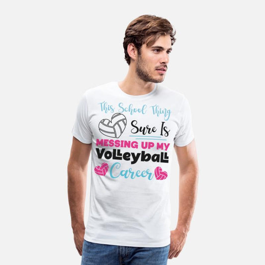 Volleyball Player Team This School