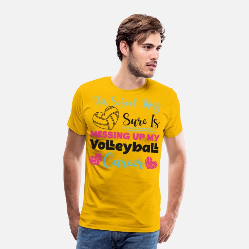 Volleyball Player Team This School
