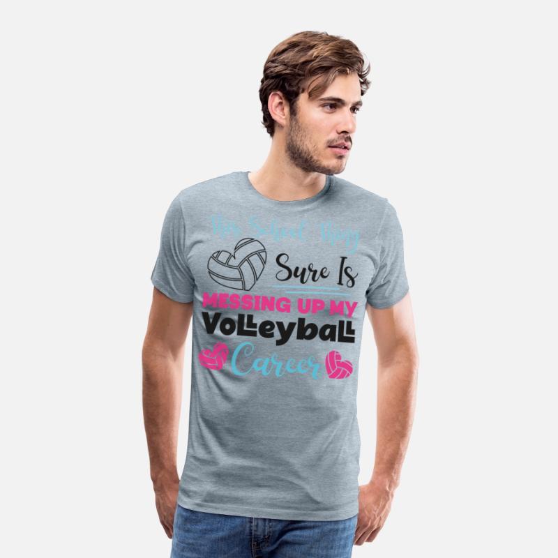 Volleyball Player Team This School